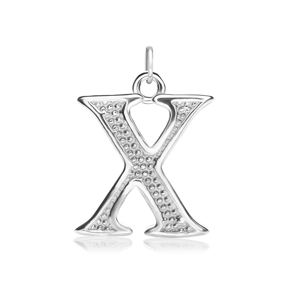 ITI NYC Fancy Pro Caption Bold with Beaded Design in Sterling Silver (17mm) (100% Polished with Bail)