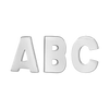 Block Initials in Sterling Silver (6.00 mm)