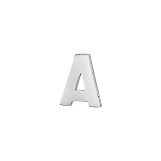 Block Initials in Sterling Silver (6.00 mm)