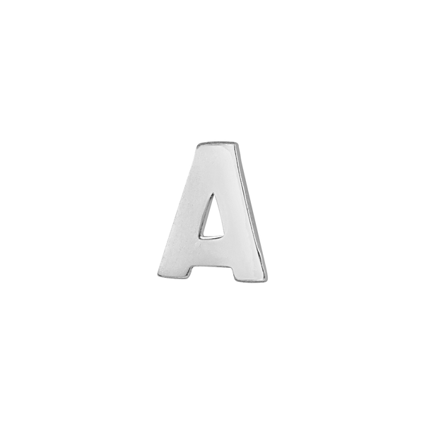 Block Initials in 14K Gold (6.00 mm)