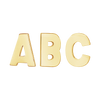 Block Initials in 14K Gold (6.00 mm)