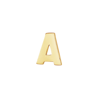 Block Initials in 14K Gold (6.00 mm)