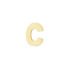 Block Initials in 14K Gold (6.00 mm)