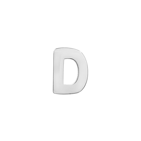 Block Initials in Sterling Silver (8.00 mm)