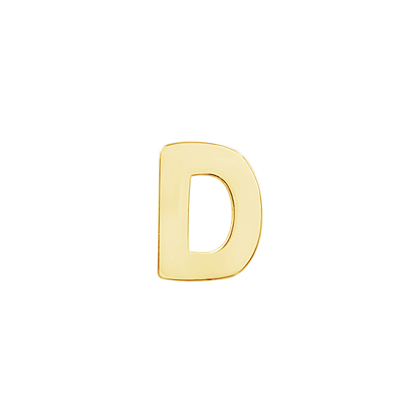 Block Initials in 14K Gold (6.00 mm)