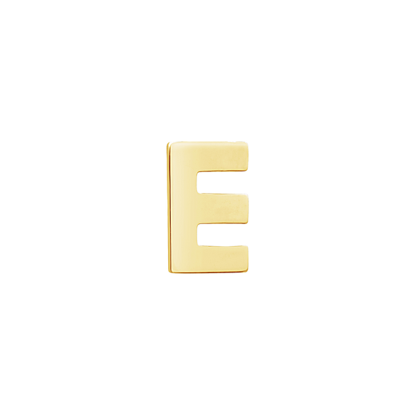 Block Initials in 14K Gold (6.00 mm)