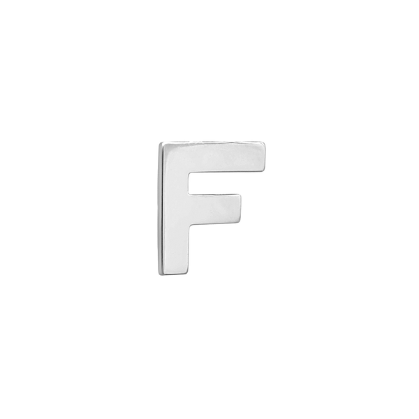 Block Initials in Sterling Silver (6.00 mm)