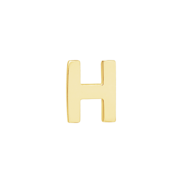 Block Initials in 14K Gold (6.00 mm)