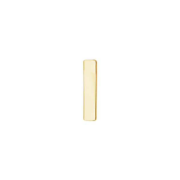Block Initials in 14K Gold (6.00 mm)