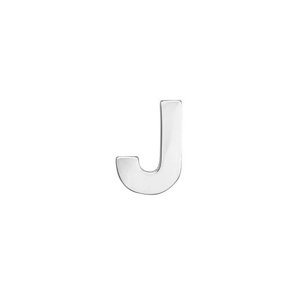 Block Initials in Sterling Silver (8.00 mm)