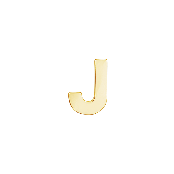 Block Initials in 14K Gold (6.00 mm)