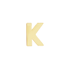 Block Initials in 14K Gold (6.00 mm)