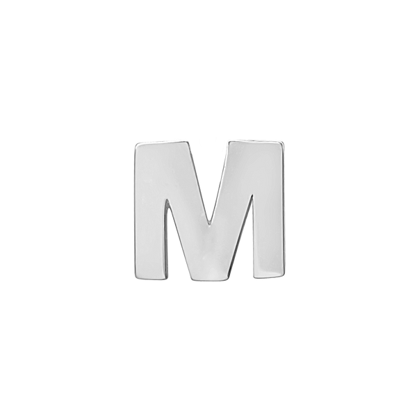 Block Initials in Sterling Silver (8.00 mm)