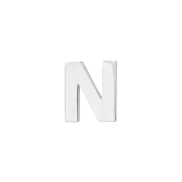 Block Initials in 14K Gold (6.00 mm)