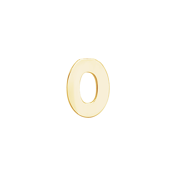 Block Initials in 14K Gold (6.00 mm)