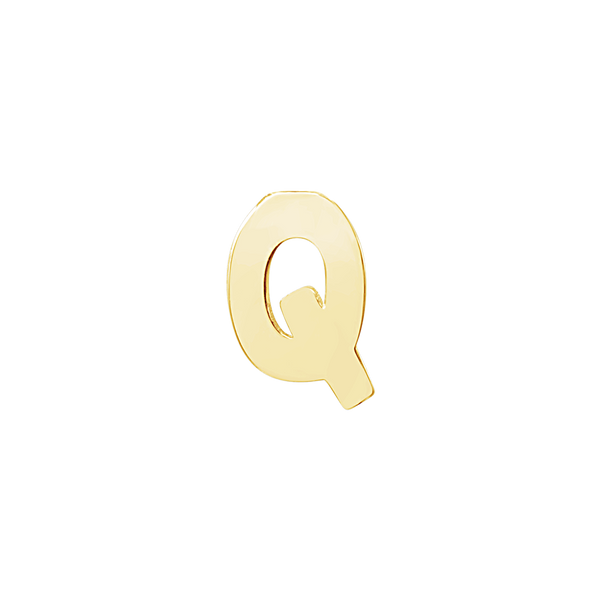 Block Initials in 14K Gold (6.00 mm)