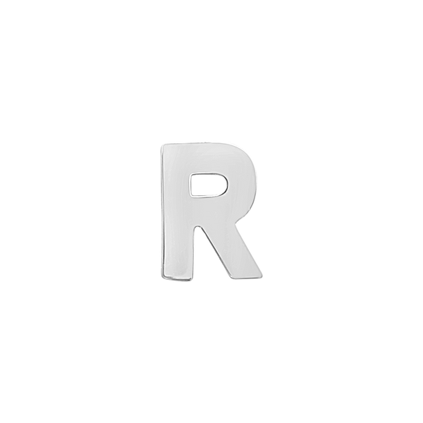 Block Initials in Sterling Silver (8.00 mm)