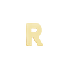 Block Initials in 14K Gold (6.00 mm)