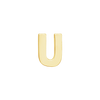 Block Initials in 14K Gold (6.00 mm)