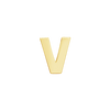 Block Initials in 14K Gold (6.00 mm)