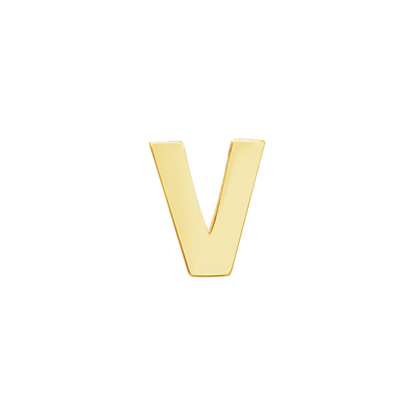 Block Initials in 14K Gold (6.00 mm)