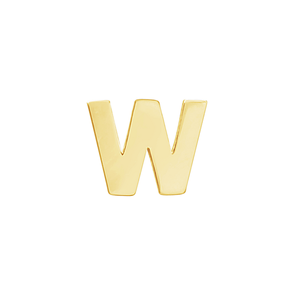 Block Initials in 14K Gold (6.00 mm)