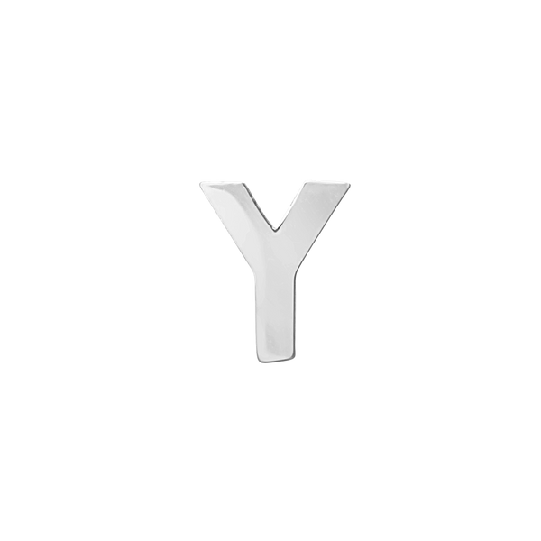 Block Initials in Sterling Silver (8.00 mm)