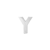 Block Initials in Sterling Silver (6.00 mm)