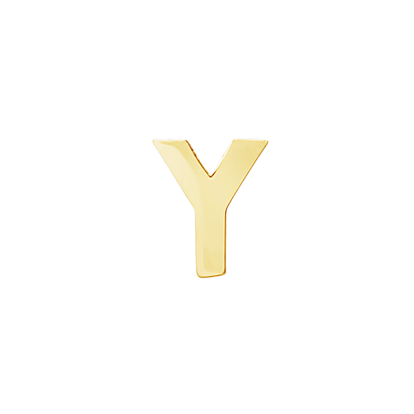 Block Initials in 14K Gold (6.00 mm)