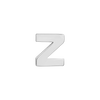 Block Initials in Sterling Silver (8.00 mm)