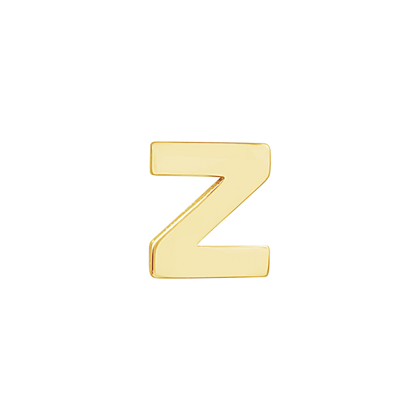 Block Initials in 14K Gold (6.00 mm)