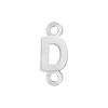 Block Initials with Two Jump Rings in Sterling Silver (8.00 mm)