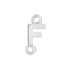 Block Initials with Two Jump Rings in Sterling Silver (8.00 mm)
