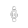 Block Initials with Two Jump Rings in Sterling Silver (8.00 mm)