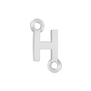 Block Initials with Two Jump Rings in Sterling Silver (8.00 mm)