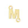 Block Initials with Two Jump Rings in 14K Gold (8.00 mm)