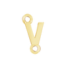 Block Initials with Two Jump Rings in 14K Gold (8.00 mm)