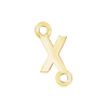 Block Initials with Two Jump Rings in 14K Gold (8.00 mm)