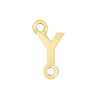 Block Initials with Two Jump Rings in 14K Gold (8.00 mm)