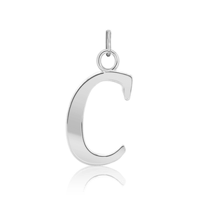 ITI NYC Capitolina Extra Bold Italic in Sterling Silver (13mm) (100% Polished with Bail)