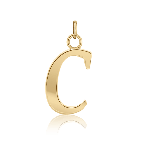 ITI NYC Capitolina Extra Bold Italic in 14K Gold (13mm) (100% Polished with Bail)