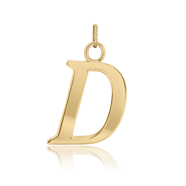 ITI NYC Capitolina Extra Bold Italic in 14K Gold (13mm) (100% Polished with Bail)