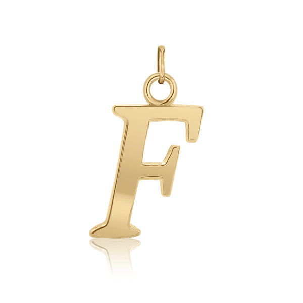 ITI NYC Capitolina Extra Bold Italic in 14K Gold (13mm) (100% Polished with Bail)