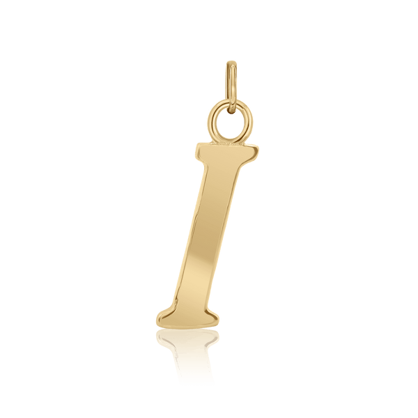 ITI NYC Capitolina Extra Bold Italic in 14K Gold (13mm) (100% Polished with Bail)