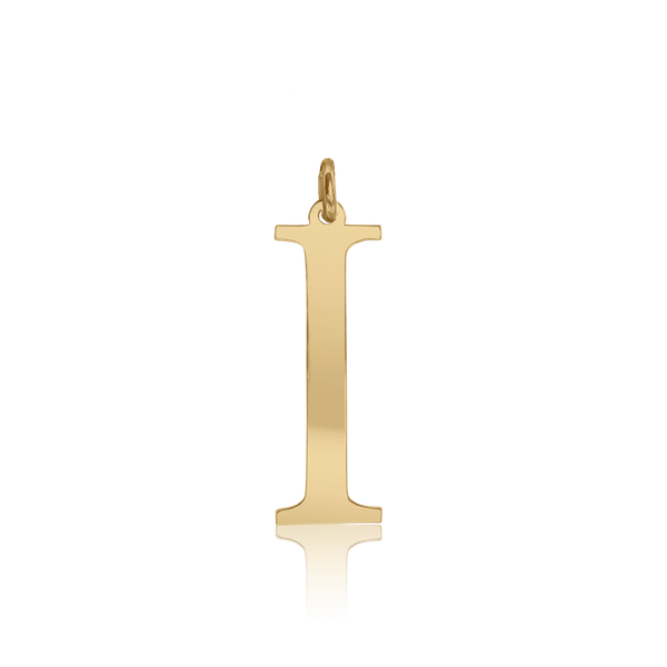ITI NYC Diamond Girl Bold in 14K Gold (25mm) (100% Polished with Bail)