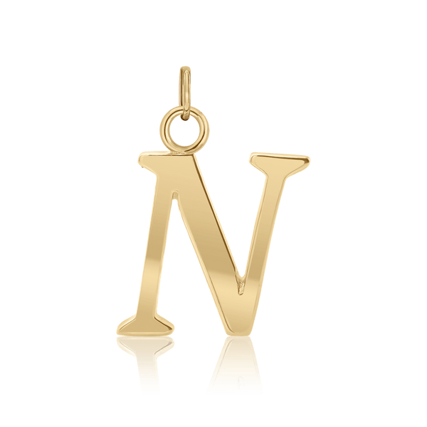 ITI NYC Capitolina Extra Bold Italic in 14K Gold (13mm) (100% Polished with Bail)
