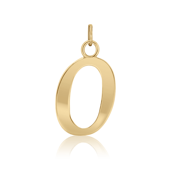 ITI NYC Capitolina Extra Bold Italic in 14K Gold (13mm) (100% Polished with Bail)