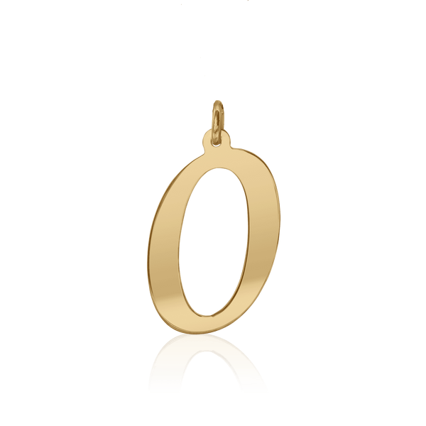 ITI NYC Diamond Girl Bold in 14K Gold (25mm) (100% Polished with Bail)