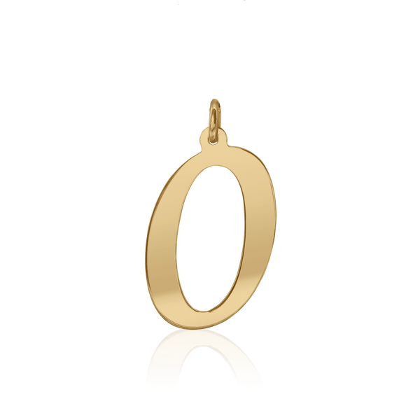 ITI NYC Diamond Girl Bold in 14K Gold (25mm) (100% Polished with Bail)