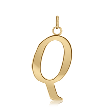 Load image into Gallery viewer, ITI NYC Capitolina Extra Bold Italic in 14K Gold (13mm) (100% Polished with Bail)
